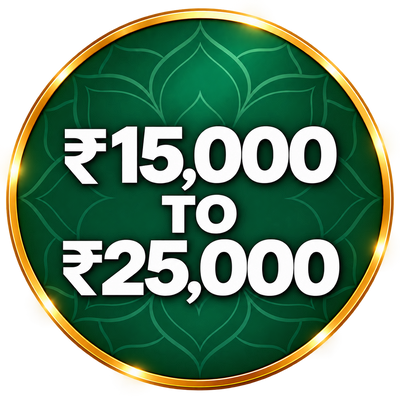 ₹15,000 to ₹25,000