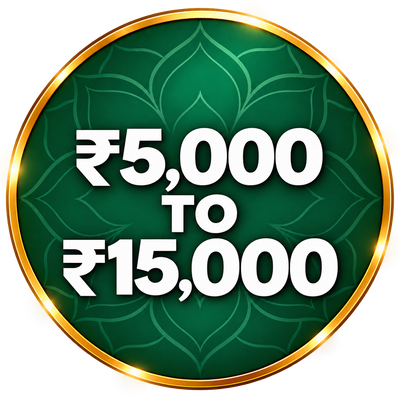 ₹5,000 to ₹15,000
