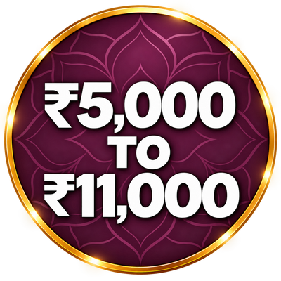 ₹5,000 to ₹11,000