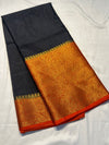 SARAN BLACK WITH ORANGE