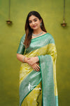 Adya Mehindi Yellow with Green 1