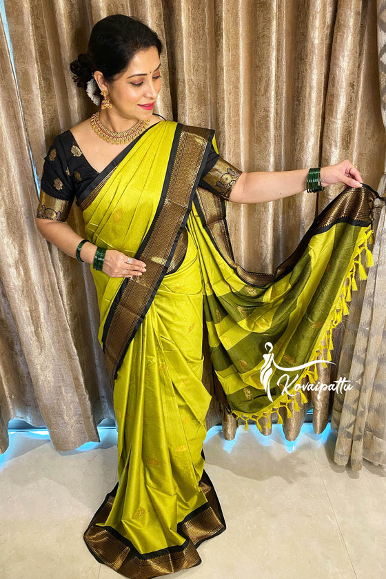 Rafa Lime Green with Black – Kovaipattu